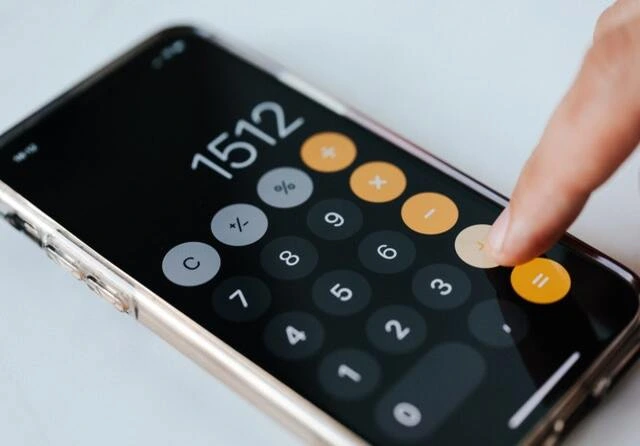 Imagem de uma calculadora